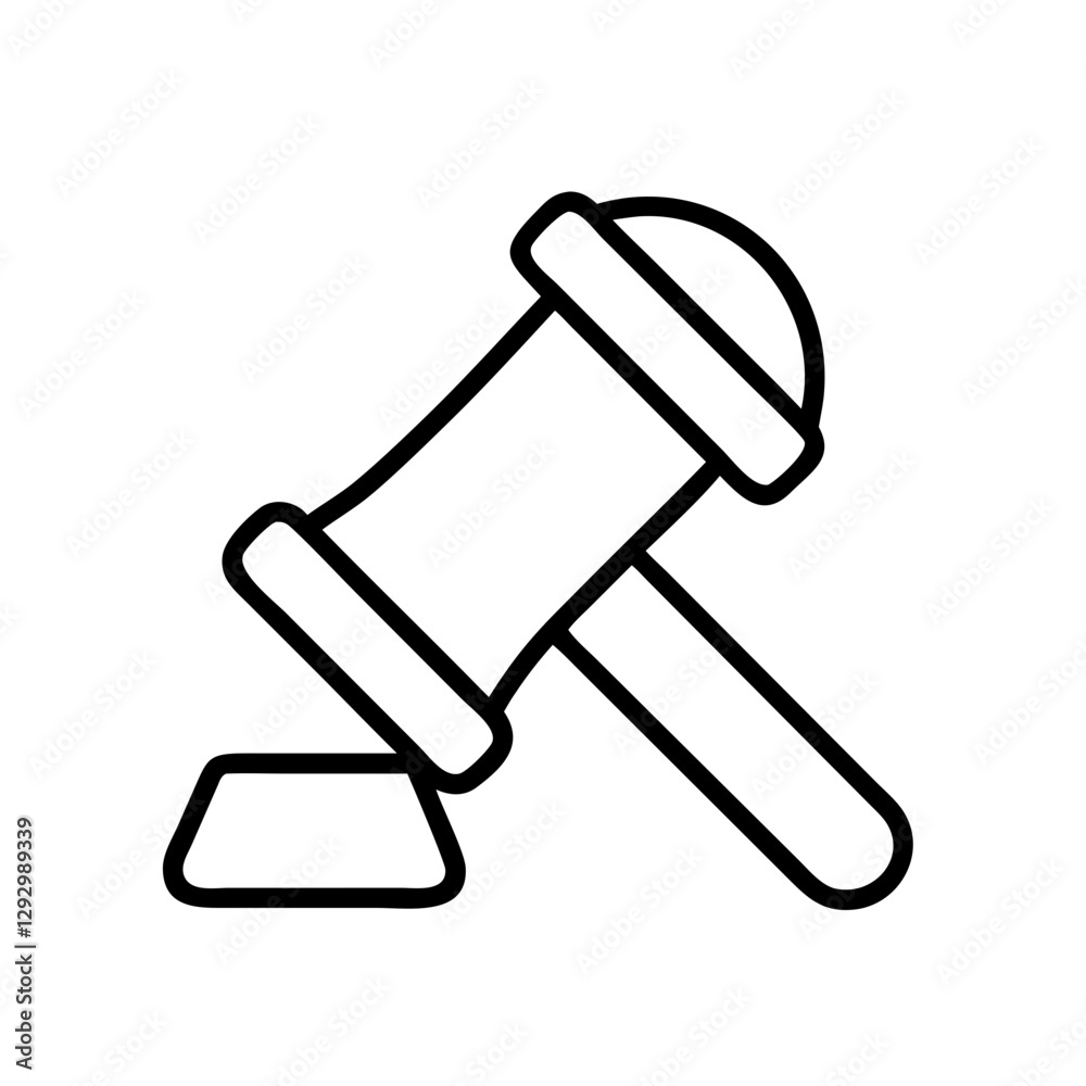 gavel icon, gavel line art - simple line art of gavel, perfect for gavel logos and icons gavel icon, gavel line art - simple line art of gavel, perfect for gavel logos and icons