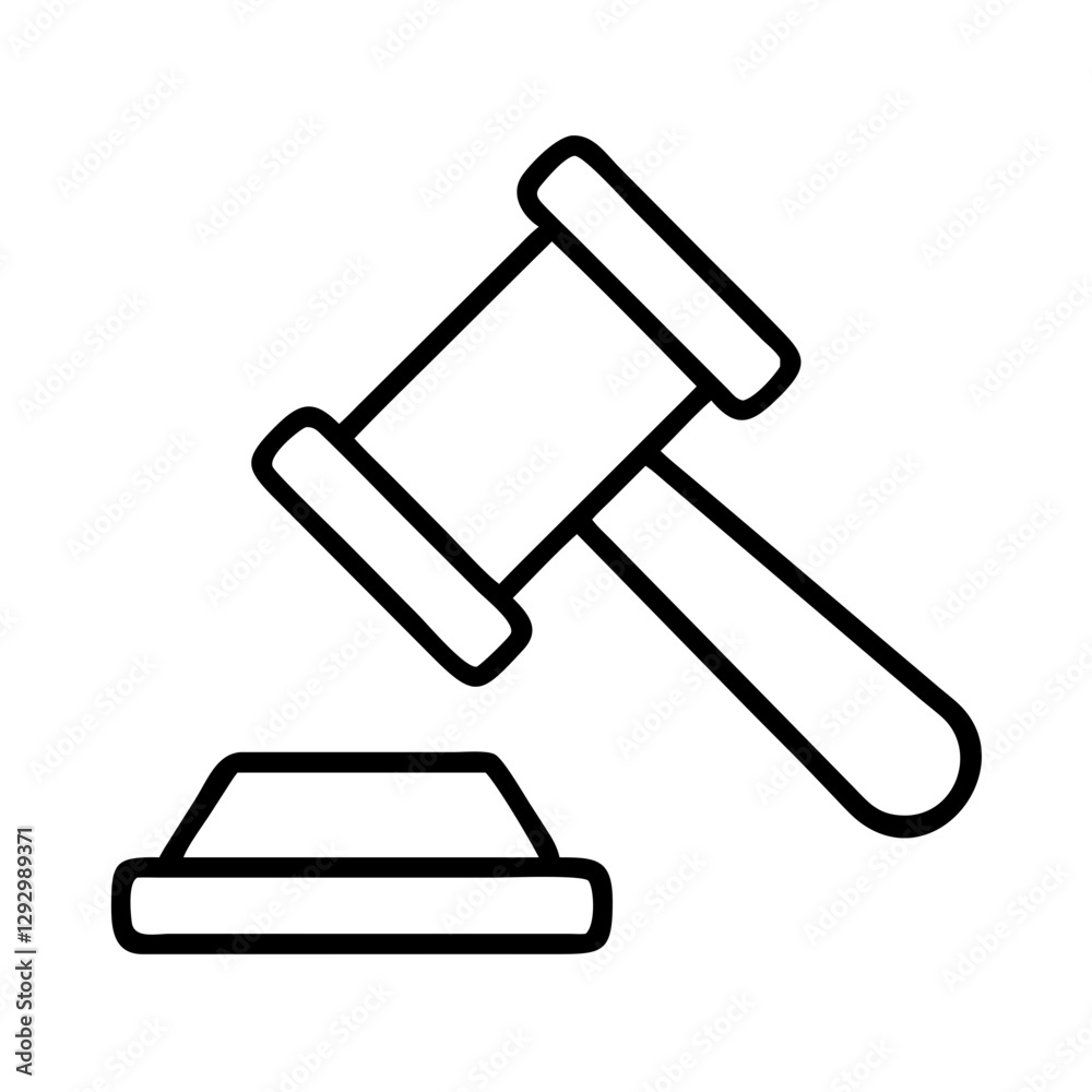 gavel icon, gavel line art - simple line art of gavel, perfect for gavel logos and icons gavel icon, gavel line art - simple line art of gavel, perfect for gavel logos and icons