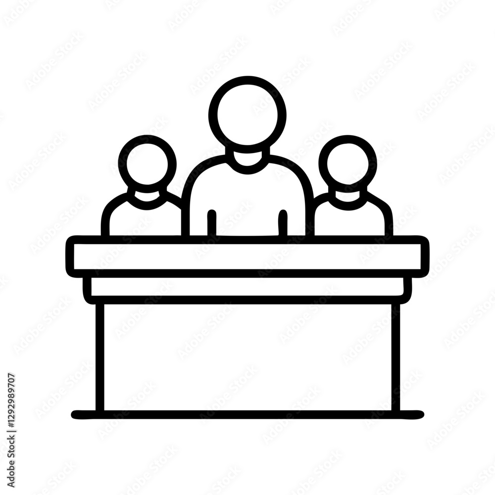 judge s bench icon, judge s bench line art - simple line art of judge s bench, perfect for judge s bench logos and icons judge s bench icon, judge s bench line art - simple line art of judge s bench, perfect for judge s bench logos and icons