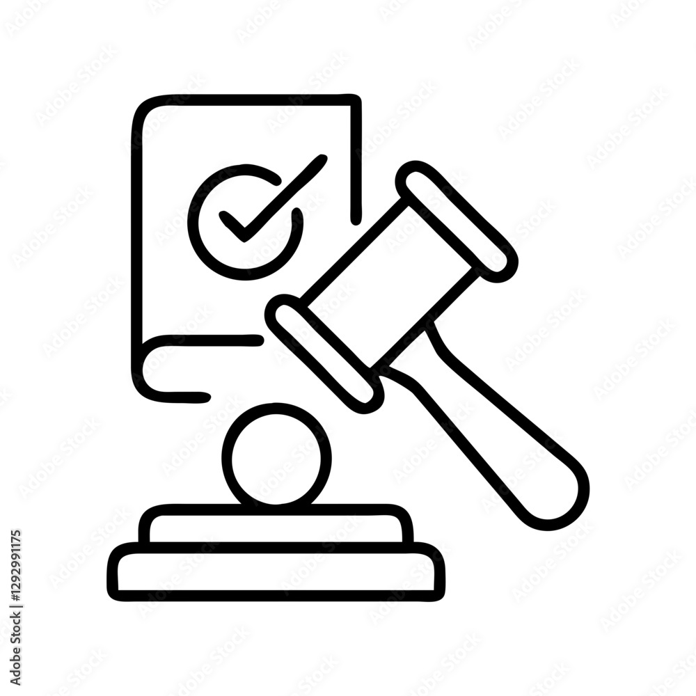 verdict icon, verdict line art - simple line art of verdict, perfect for verdict logos and icons verdict icon, verdict line art - simple line art of verdict, perfect for verdict logos and icons
