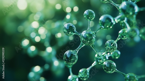 Chlorella Vulgaris Extract for Skincare with Green Essence Visuals