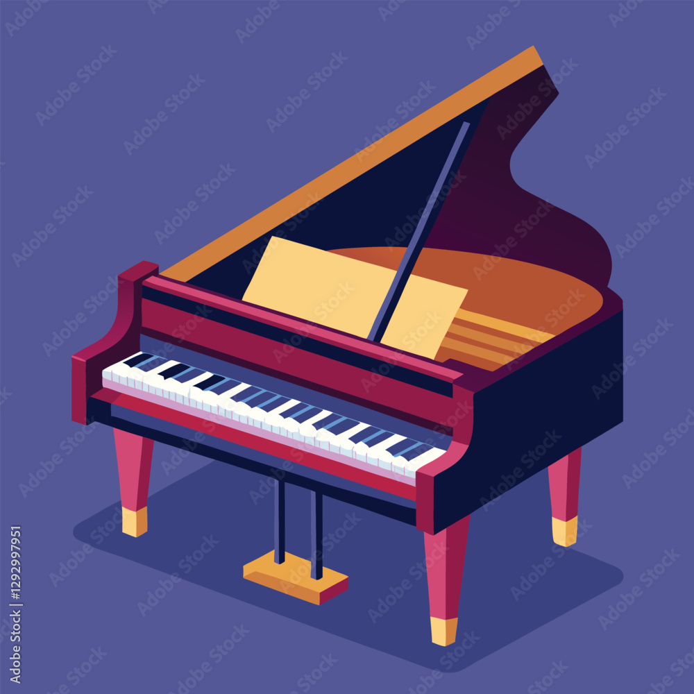 Piano keyboard seamless. Top view. Realistic detailed shaded piano keys. Simple beautiful design. Musical background. Music instrument. Flat style vector illustration. Piano keyboard seamless. Top view. Realistic detailed shaded piano keys. Simple beautiful design. Musical background. Music instrument. Flat style vector illustration.