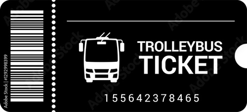 Bus travel ticket, autobus public transport pass icon set. Paper passenger seat card for trip. Journey coupon urban transportation. Transportation Ticket Icons Collection, Travel Ticket Vector Set