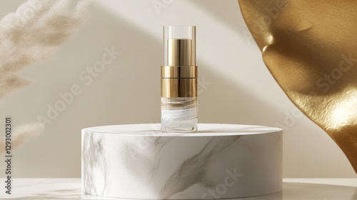 Luxurious Oligopeptide Anti-Aging Serum in Elegant Gold Container photo