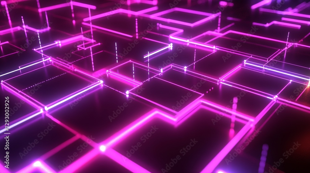 Futuristic digital network with neon glow, symbolizing advanced connectivity and innovation. Futuristic digital network with neon glow, symbolizing advanced connectivity and innovation.