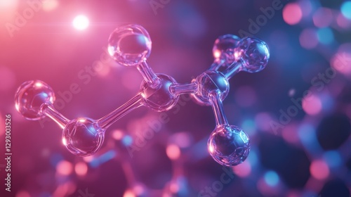 Molecular Structure of Pyrroloquinoline Quinone in Vibrant Colors