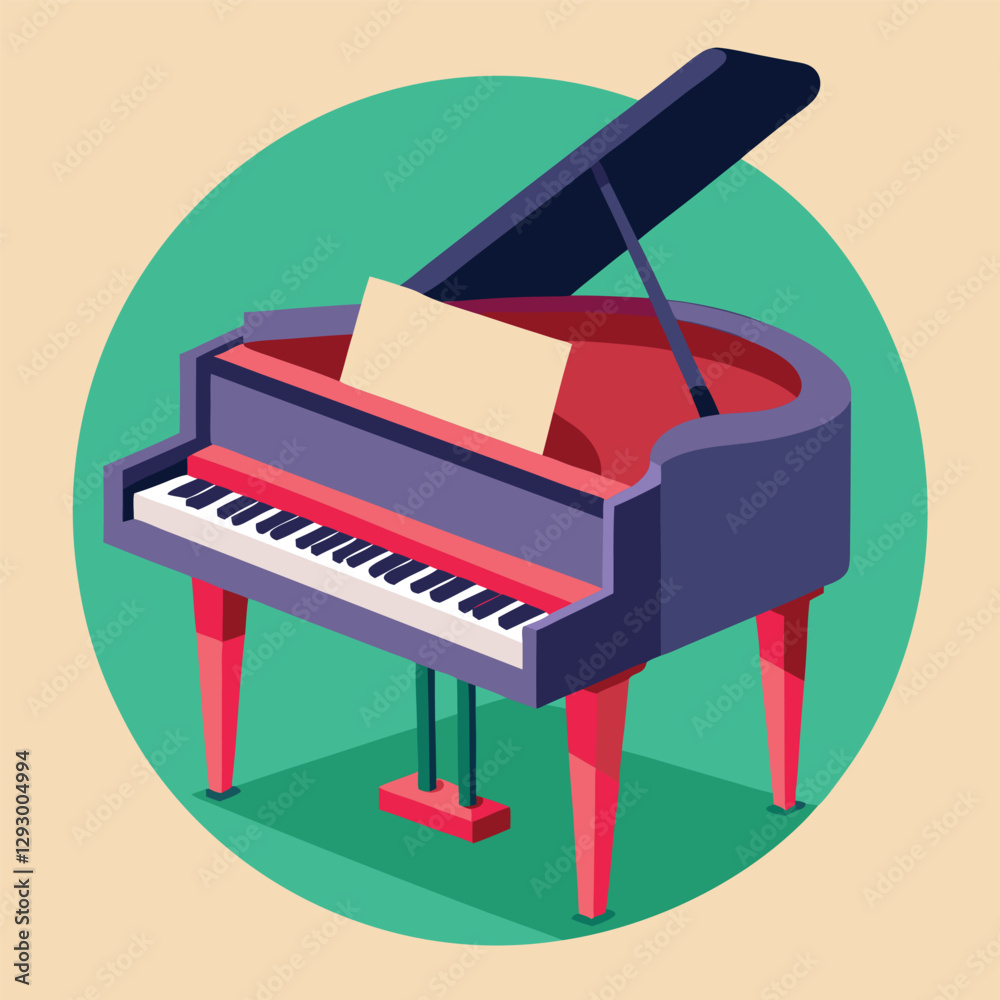 Piano keyboard seamless. Top view. Realistic detailed shaded piano keys. Simple beautiful design. Musical background. Music instrument. Flat style vector illustration. Piano keyboard seamless. Top view. Realistic detailed shaded piano keys. Simple beautiful design. Musical background. Music instrument. Flat style vector illustration.