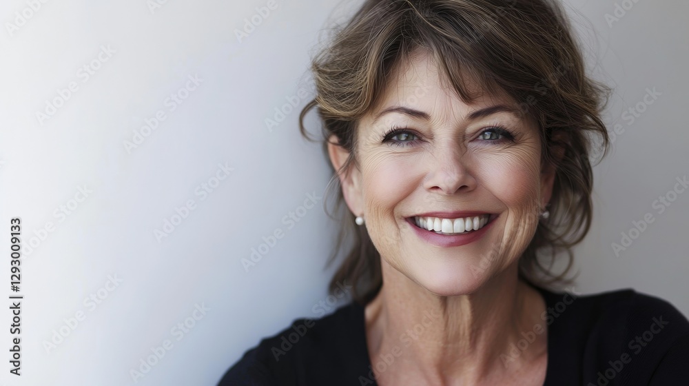 Confident businesswoman with a warm smile, embodying professionalism and success. Confident businesswoman with a warm smile, embodying professionalism and success.
