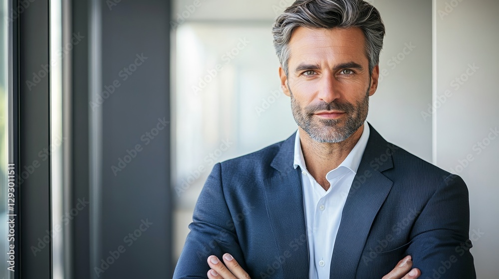 Focused professional in business attire embodies determination and expertise in a modern work environment. Focused professional in business attire embodies determination and expertise in a modern work environment.