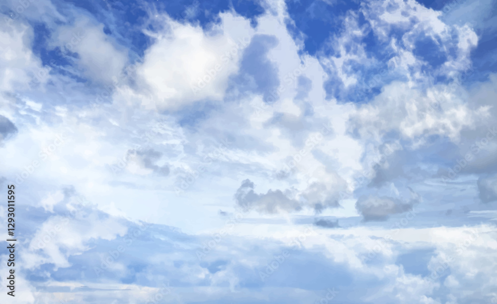 beautiful blue sky in fully cloud day bright effect from sunlight feeling fresh air and happy for outdoor in holiday also space for text. clouds in the blue sky, Clouds are suspended in the atmosphere beautiful blue sky in fully cloud day bright effect from sunlight feeling fresh air and happy for outdoor in holiday also space for text. clouds in the blue sky, Clouds are suspended in the atmosphere