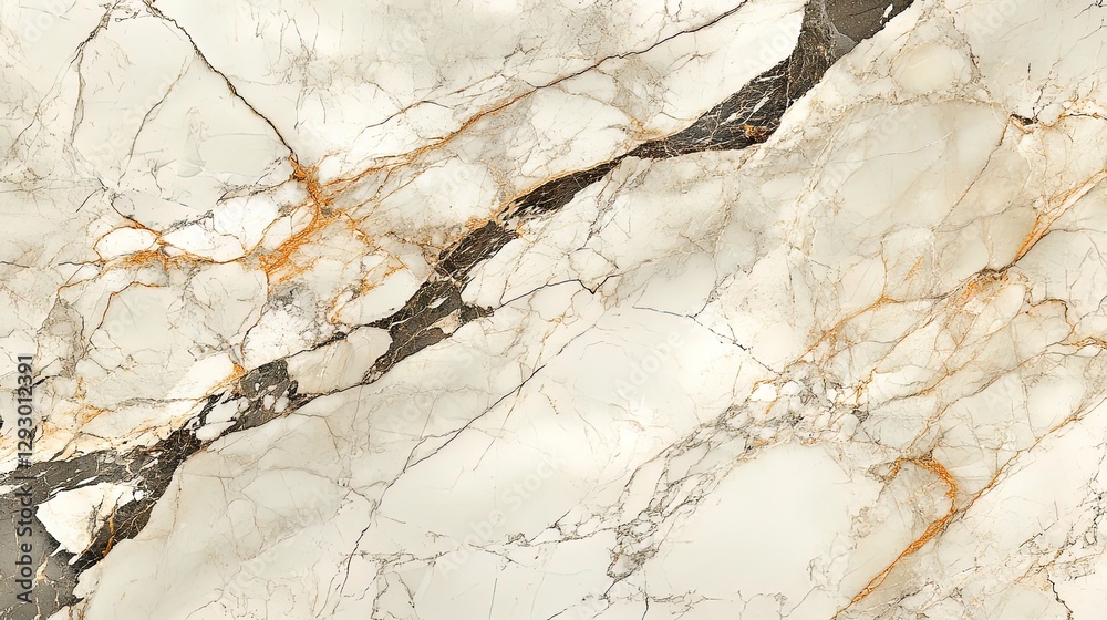 Fototapeta premium Smooth marble surface with bright, colorful veins, luxurious and modern 