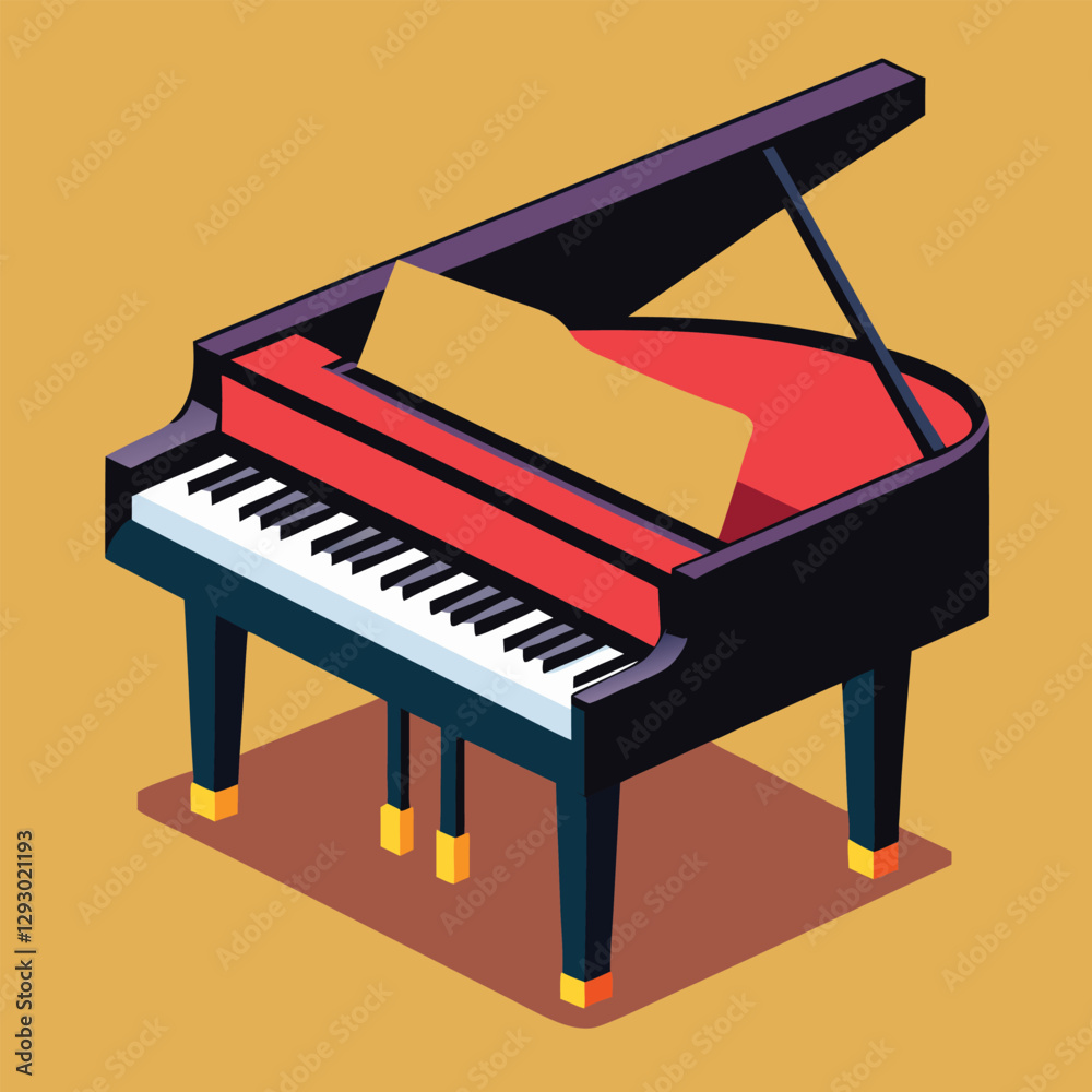 Piano keyboard seamless. Top view. Realistic detailed shaded piano keys. Simple beautiful design. Musical background. Music instrument. Flat style vector illustration. Piano keyboard seamless. Top view. Realistic detailed shaded piano keys. Simple beautiful design. Musical background. Music instrument. Flat style vector illustration.