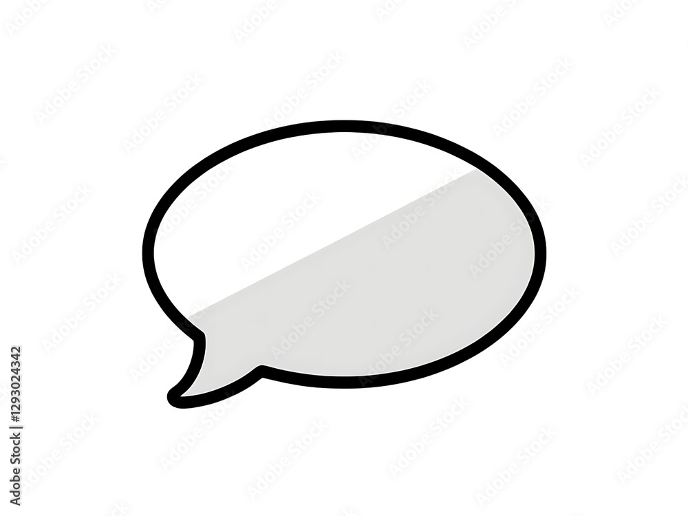 Fototapeta premium Creative design ideas for speech bubbles in digital art online platforms graphics minimalist style eye-level perspective