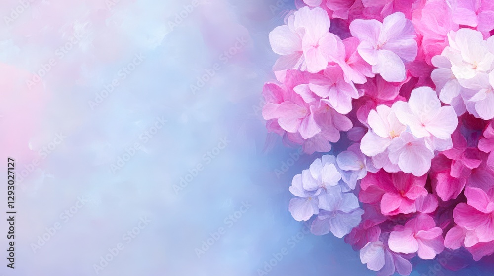 A close-up of vibrant pink and white flowers creates a soft, artistic background perfect for spring-themed designs, greeting cards, or as a backdrop for social media posts, A close-up of vibrant pink and white flowers creates a soft, artistic background perfect for spring-themed designs, greeting cards, or as a backdrop for social media posts,