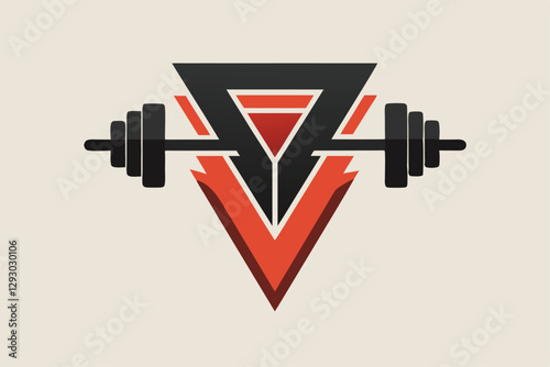 A sleek, modern logo showcasing a balanced design of shapes and dumbbells, perfect for a fitness brand, Create a minimalist logo for a sleek and upscale tech store