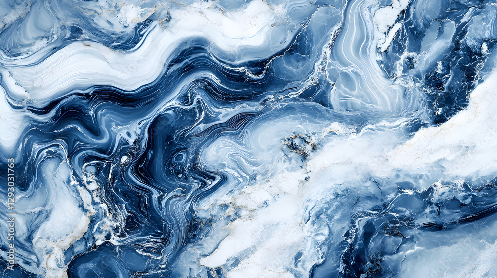 blue marble with elegant swirling patterns and fine detailing blue marble with elegant swirling patterns and fine detailing