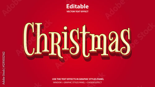 편집 가능한 텍스트 이펙트 Editable vector text effect 
Christmas