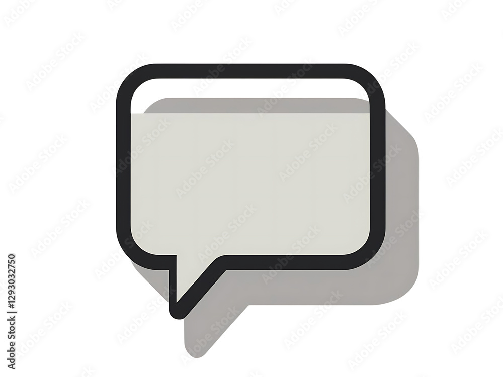 Naklejka premium Creative speech bubble designs for graphic projects digital art modern style clean background visual communication