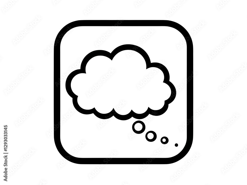 Creative speech bubble design digital art conceptual illustration modern style thoughtful expression Creative speech bubble design digital art conceptual illustration modern style thoughtful expression