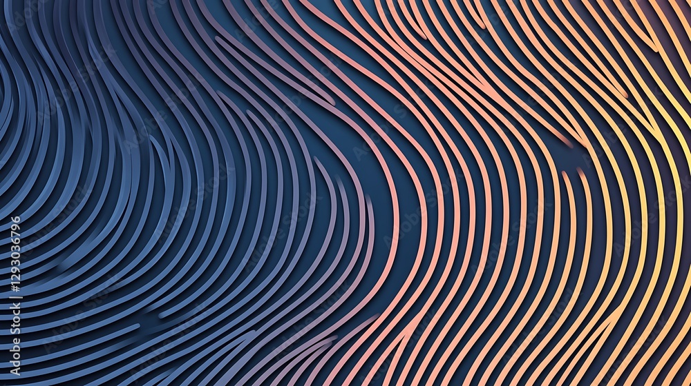 Abstract wavy lines, gradient, dark background Abstract wavy lines, gradient, dark background