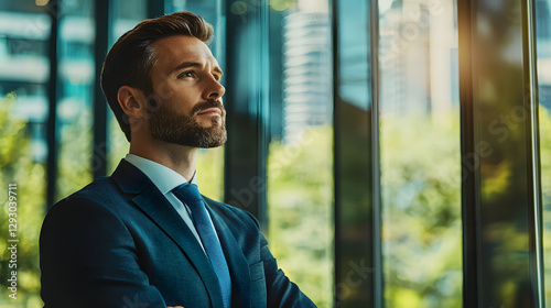 The CEO is contemplating decisions and their impact.