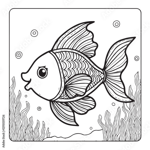 fish on a white background