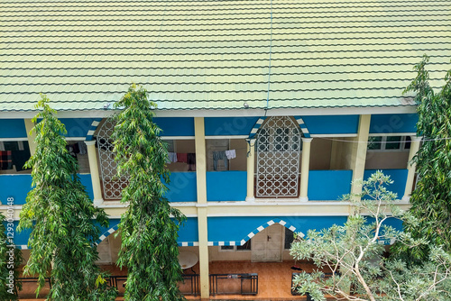 View of the student's school from outside