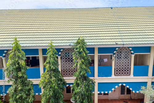 View of the student's school from outside