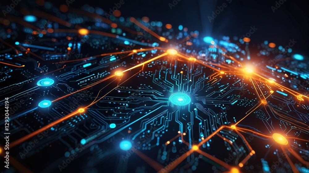 Naklejka premium Creative inovative technology background