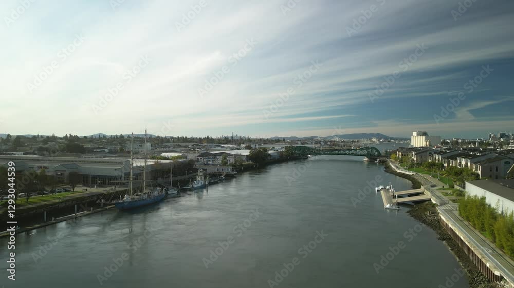 The Park Street Bridge and Tidal Canal come to life from a drone’s eye view, offering a fresh perspective of Alameda’s waterways. The Park Street Bridge and Tidal Canal come to life from a drone’s eye view, offering a fresh perspective of Alameda’s waterways.