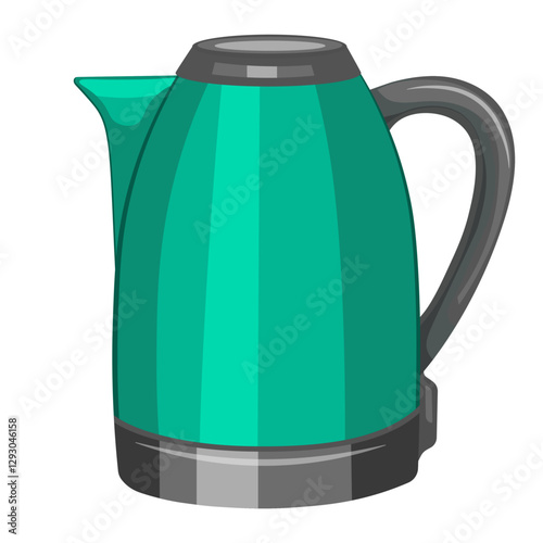Electric kettle without background vector