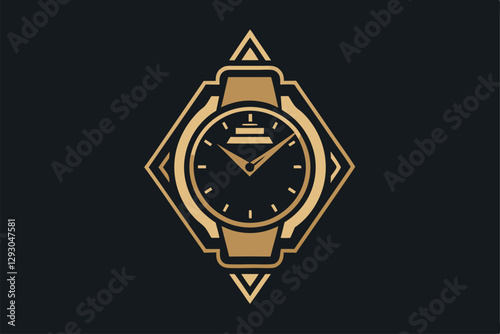 The logo showcases a sleek and elegant design for a luxury watch with a minimalist aesthetic, Develop a minimalist logo for a luxury watch company that conveys craftsmanship and excellence