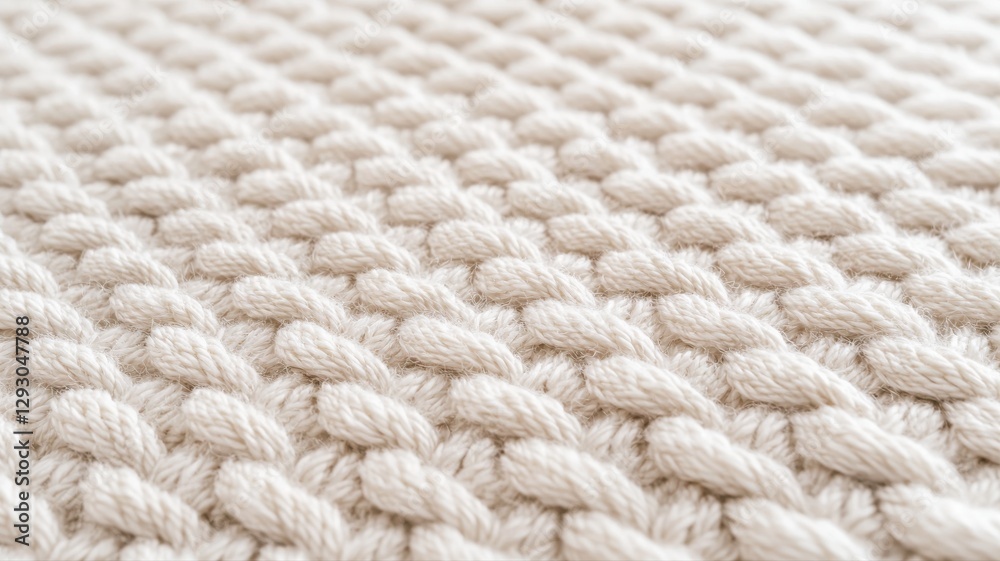 Close-up of soft, textured beige knit fabric, showcasing intricate woven pattern and cozy aesthetic. Close-up of soft, textured beige knit fabric, showcasing intricate woven pattern and cozy aesthetic.