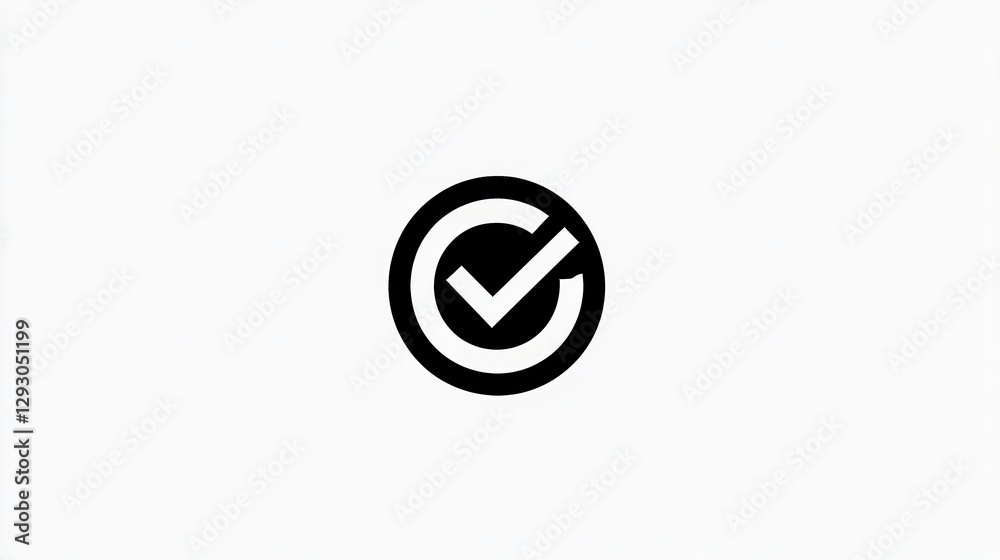 Circular Check Mark Icon Approval Confirmation Success Symbol Circular Check Mark Icon Approval Confirmation Success Symbol
