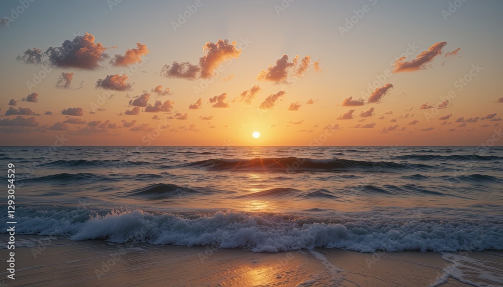 Fototapeta premium sunset over the sea