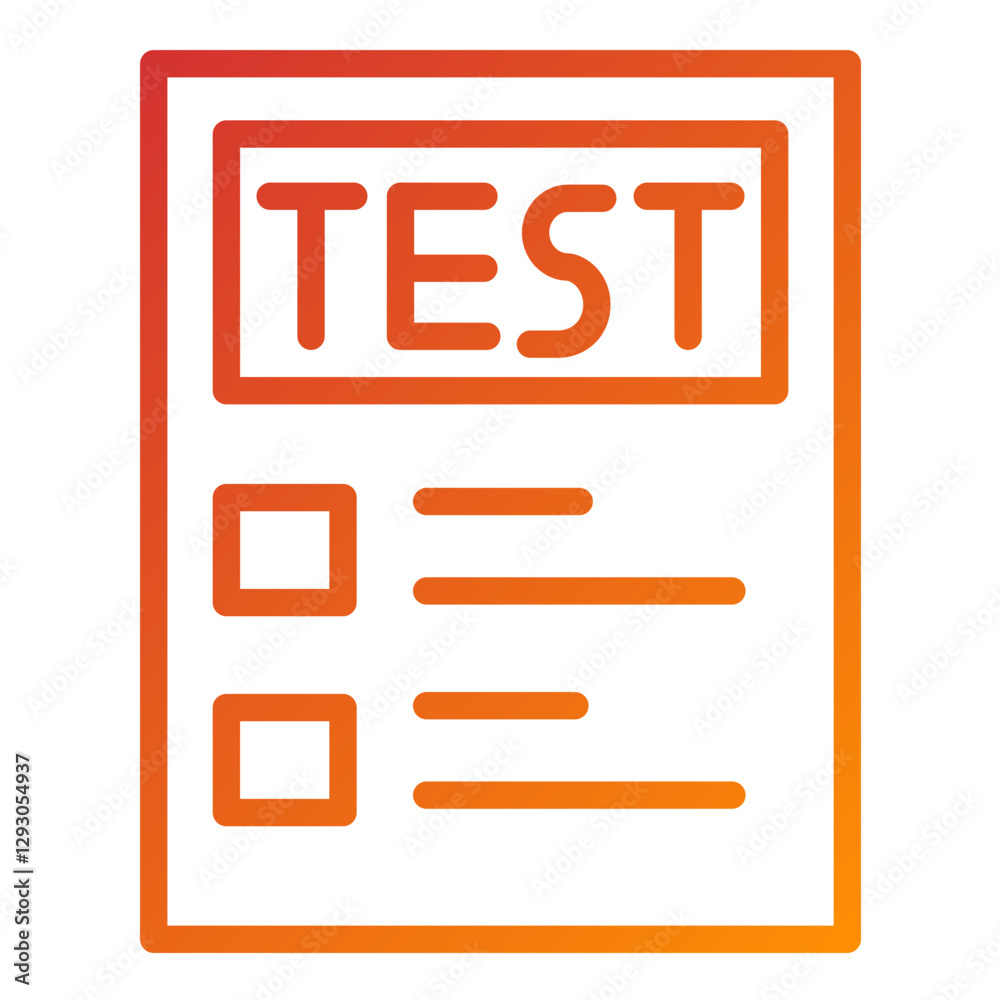 Vector Design Test Icon Style Vector Design Test Icon Style