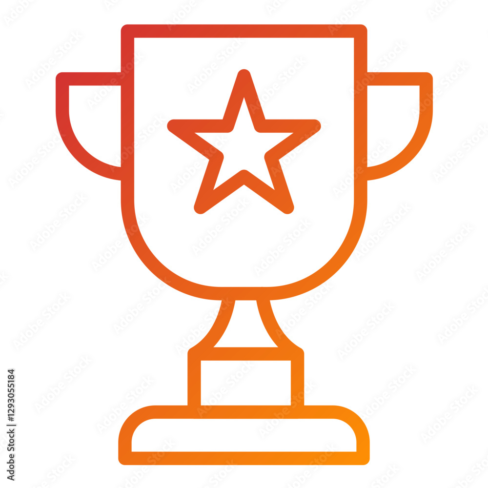 Vector Design Trophy Icon Style Vector Design Trophy Icon Style