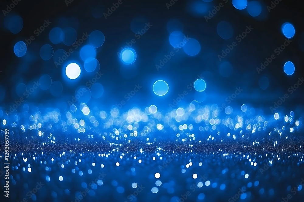 Blue Glitter Sparkles Dark Background Blue Glitter Sparkles Dark Background