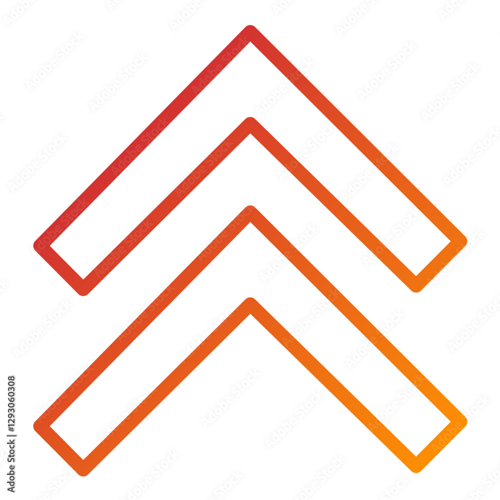 Vector Design Up Chevron Icon Style Vector Design Up Chevron Icon Style