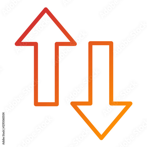 Vector Design Up Down Icon Style