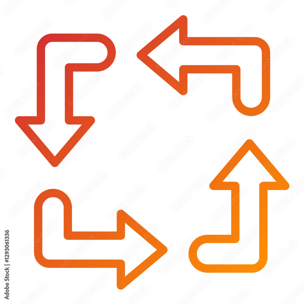 Vector Design Rectangular Arrow Icon Style Vector Design Rectangular Arrow Icon Style