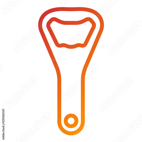 Vector Design Bottle Opener Icon Style