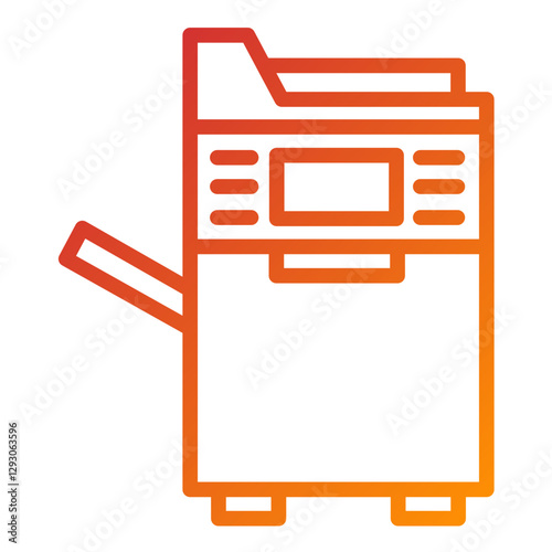 Vector Design Photocopier Icon Style