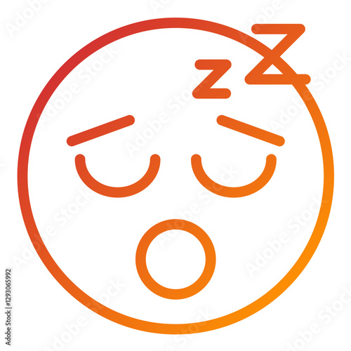 Vector Design Sleepy Icon Style