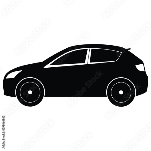 Modern Crossover Car Vector Illustration | AI, EPS Format