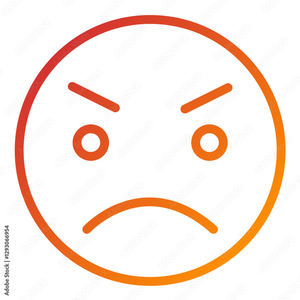 Vector Design Angry Icon Style Vector Design Angry Icon Style