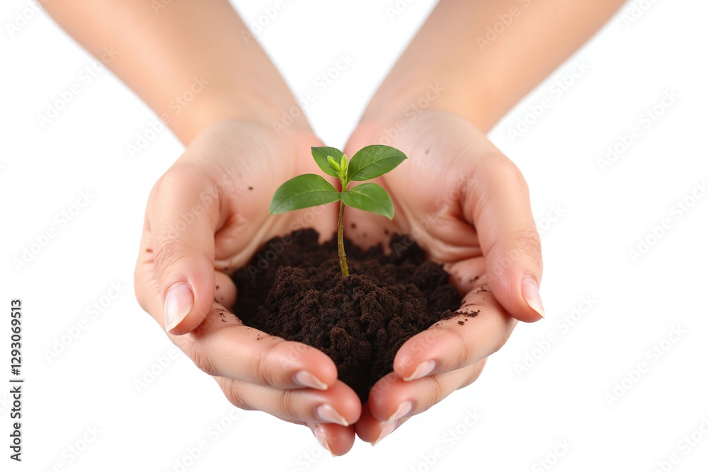 person holding a small plant in their hands person holding a small plant in their hands