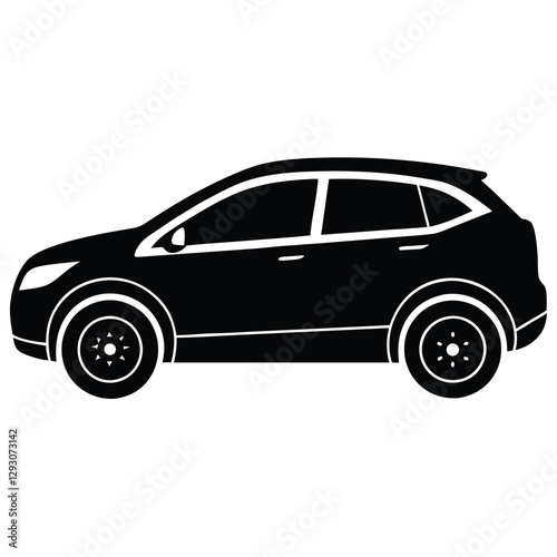 Modern Crossover Car Vector Illustration | AI, EPS Format