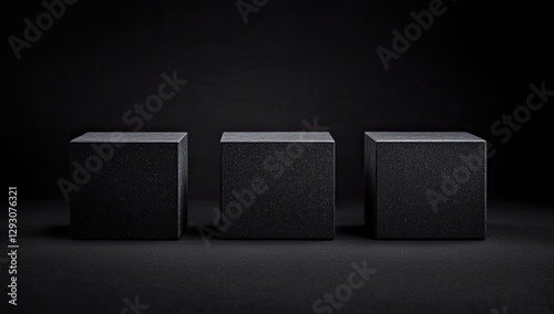 Dark Studio Display Three Cubes photo