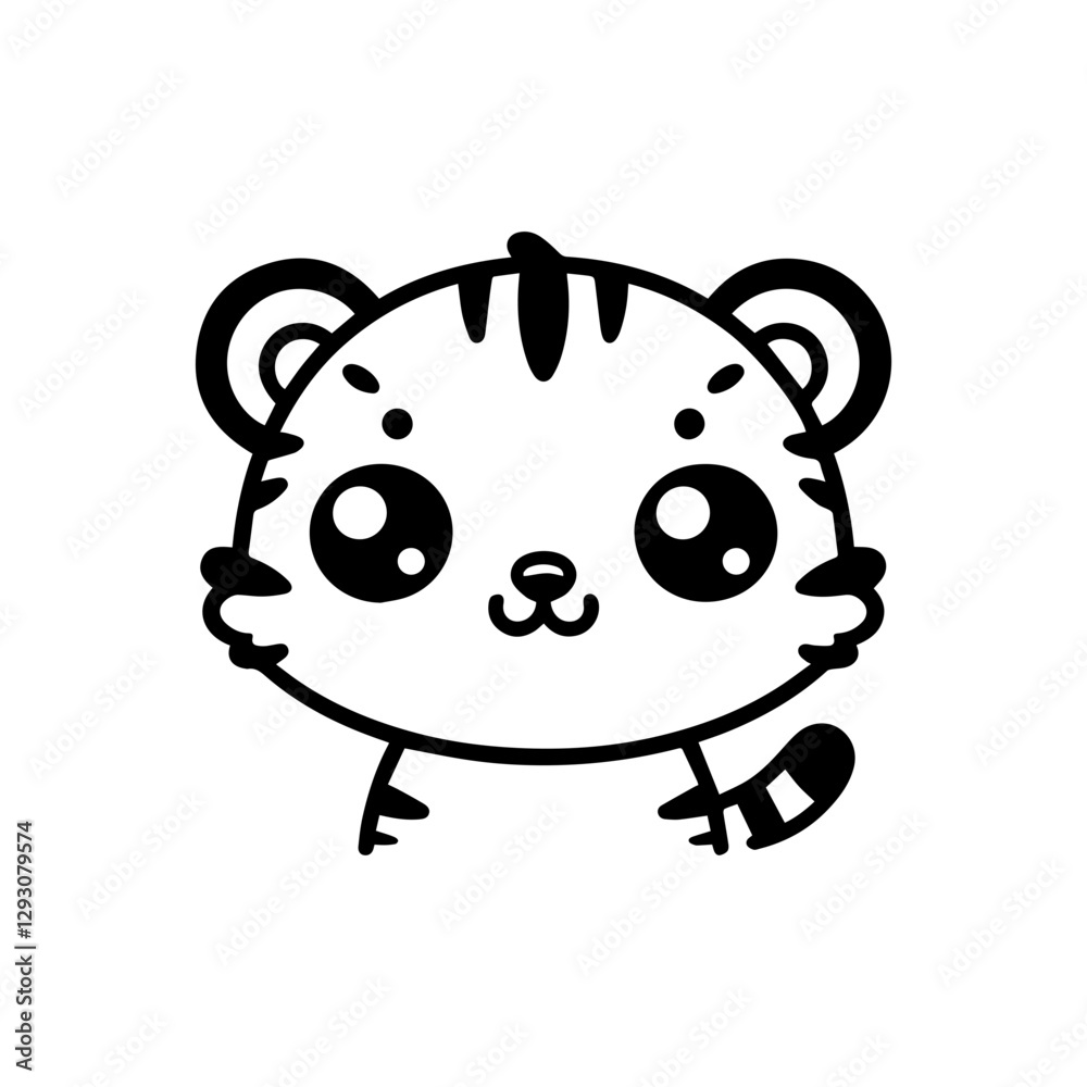 Obraz premium cute tiger